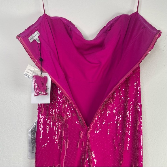 Dress the Population Andy Sequin Strapless Jumpsuit - Hot Pink - XS - Picture 7 of 12